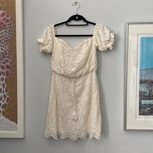 Super Cute Designer White Eyelet Dress by TJD